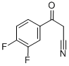 structure of CAS# 71682-97-8, 3,4-Difluoro-beta-Oxo-Benzenepropanenitrile;3-(3',4'-DIFLUOROPHENYL)-3-OXOPROPANENITRILE;3,4-DIFLUORO-BETA-OXO-BENZENEPROPANENITRILE;3,4-DIFLUOROBENZOYLACETONITRILE