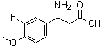 CAS 登录号：717-79-3， 3-氨基-3-(3-氟-4-甲氧基苯基)丙酸