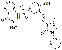 CAS#: 71701-27-4， Sodium 2-[[[3-[(4,5-Dihydro-3-Methyl-5-Oxo-1-Phenyl-1H-Pyrazol-4-Yl)Azo]-4-Hydroxyphenyl]Sulphonyl]Amino]Benzoate