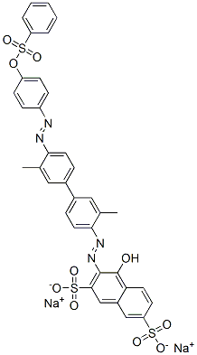 CAS#: 71701-30-9， 3-[[3,3'-Dimethyl-4'-[[4-[(Phenylsulfonyl)Oxy]Phenyl]Azo][1,1'-Biphenyl]-4-Yl]Azo]-4-Hydroxy-2,7-Naphthalenedisulfonic Acid Disodium Salt