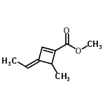 CAS#: 71708-01-5， Methyl (3E)-3-ethylidene-4-methyl-1-cyclobutene-1-carboxylate