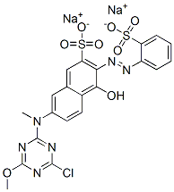 CAS#: 71735-75-6， Disodium 7-[(4-Chloro-6-Methoxy-1,3,5-Triazin-2-Yl)Methylamino]-4-Hydroxy-3-[(2-Sulphonatophenyl)Azo]Naphthalene-2-Sulphonate