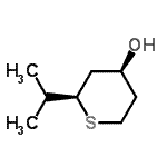 CAS#: 71747-28-9， (2R,4S)-2-Isopropyltetrahydro-2H-thiopyran-4-ol