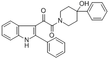 CAS#: 71765-54-3， 1-(Oxo(2-Phenyl-1H-Indol-3-Yl)Acetyl)-4-Phenyl-4-Piperidinol