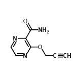 CAS#: 717848-20-9， 3-(2-Propyn-1-yloxy)-2-pyrazinecarboxamide