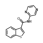 CAS#: 717873-63-7， N-(2-Pyrazinyl)-1-benzothiophene-3-carboxamide