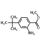 CAS#: 717879-44-2， Methyl 2-amino-4-(2-methyl-2-propanyl)benzoate