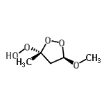 CAS#: 717888-59-0， (3R,5R)-5-Methoxy-3-methyl-1,2-dioxolan-3-yl hydroperoxide
