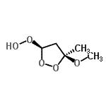 CAS#: 717888-61-4， (3R,5S)-5-Methoxy-5-methyl-1,2-dioxolan-3-yl hydroperoxide