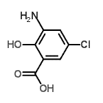 CAS#: 7180-80-5， 3-Amino-5-chloro-2-hydroxybenzoic acid