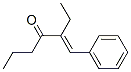 structure of CAS# 71820-49-0, 1-Phenyl-2-Ethyl-1-Hexene-3-One;(3E)-3-(Phenylmethylidene)Heptan-4-One;3-(Phenylmethylene)Heptan-4-One;(3E)-3-(Phenylmethylene)Heptan-4-One