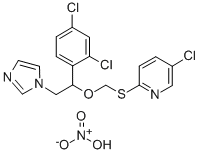 CAS#: 71821-37-9， 5-Chloro-2-(((1-(2,4-Dichlorophenyl)-2-(1H-Imidazol-1-Yl)Ethoxy)Methyl)Thio)-Pyridine Mononitrate