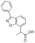 CAS 登录号：71825-18-8， alpha-甲基-3-苯基-1,2-苯并异恶唑-7-乙酸
