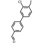 结构式 CAS# 718628-28-5, 3'-氯-4'-氟-4-联苯甲醛