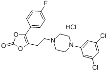 CAS#: 71923-04-1， 4-(2-(4-(3,5-Dichlorophenyl)-1-Piperazinyl)Ethyl)-5-(4-Fluorophenyl)-1 ,3-Dioxol-2-One hydrochloride