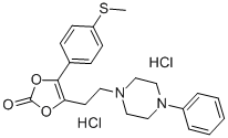 CAS#: 71923-10-9， 4-(4-(Methylthio)Phenyl)-5-(2-(4-Phenyl-1-Piperazinyl)Ethyl)-1,3-Dioxol-2-One Dihydrochloride
