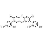 CAS#: 71939-12-3， 2,8-Bis(2,4-dihydroxyphenyl)-7-hydroxy-3H-phenoxazin-3-one