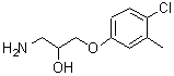 structure of CAS# 71954-32-0, 1-Amino-3-(4-chloro-3-methylphenoxy)-2-propanol;1-Amino-3-(4-chloro-3-methyl-phenoxy)-propan-2-ol;3-amino-1-(4-chloro-3-methylphenoxy)propan-2-ol;BAS 10144151