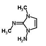 CAS#: 719994-21-5， (2Z)-3-Methyl-2-(methylimino)-2,3-dihydro-1H-imidazol-1-amine