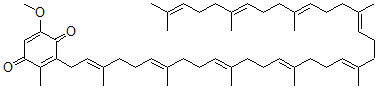 CAS#: 7200-28-4， 3-[(2E,6E,10E,14E,18E,22E,26E,30E)-3,7,11,15,19,23,27,31,35-Nonamethyl-2,6,10,14,18,22,26,30,34-Hexatriacontanonenyl]-5-Methoxy-2-Methyl-2,5-Cyclohexadiene-1,4-Dione