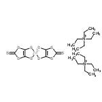 structure of CAS# 72022-68-5, Bis(N,N,N-triethylethanaminium) bis[4,5-di(sulfanyl-kappaS)-1,3-dithiole-2-thionato(2-)]zincate(2-);Bis(tetra<wbr>ethylammo<wbr>nium)-bis<wbr>-(2-thiox<wbr>o-1,3-dit<wbr>hiole-4,5<wbr>-dithiola<wbr>to)zincat<wbr>e(II)