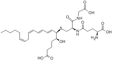 CAS#: 72025-60-6， (5S,6R,7E,9E,11Z,14Z)-6-[(2R)-2-[[(4S)-4-Amino-5-Hydroxy-5-Oxopentanoyl]Amino]-3-(Carboxymethylamino)-3-Oxopropyl]Sulfanyl-5-Hydroxyicosa-7,9,11,14-Tetraenoic Acid