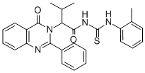CAS#: 72045-73-9， 3-Methyl-N-[(2-Methylphenyl)Carbamothioyl]-2-(4-Oxo-2-Phenylquinazolin-3-Yl)Butanamide