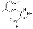 结构式 CAS# 720696-71-9, 3-(2,5-二甲基苯基)-1H-吡唑-4-甲醛