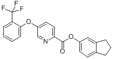 CAS#: 72133-68-7， 2,3-Dihydro-1H-Inden-5-Yl 5-[2-(Trifluoromethyl)Phenoxy]Pyridine-2-Carboxylate