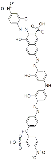 CAS#: 72139-00-5， 3-((2-Chloro-4-Nitrophenyl)Azo)-4-Hydroxy-7-((2-Hydroxy-4-((3-Hydroxy-4-((4-((4-Nitro-2-Sulfophenyl)Amino)Phenyl)Azo)Phenyl)Amino)Phenyl)Azo)-2-Naphthalenesulfonic Acid