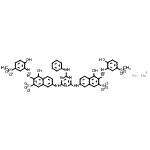 CAS#: 72152-63-7， Disodium 7,7'-[(6-anilino-1,3,5-triazine-2,4-diyl)diimino]bis(4-hydroxy-3-{[2-hydroxy-5-(methylsulfonyl)phenyl]diazenyl}-2-naphthalenesulfonate)