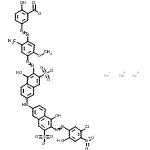 CAS 登录号：72152-64-8， 三钠5-[(4-{[6-({6-[(5-氯-2-羟基-4-硝基苯基)偶氮]-5-羟基-7-磺酸-2-萘基}氨基)-1-羟基-3-磺酸-2-萘基]偶氮}-5-甲氧基-2-甲基苯基)偶氮]-2-羟基苯甲酸盐