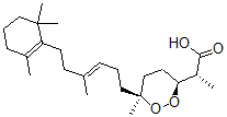 CAS#: 72154-33-7， (2R)-2-[(3S,6S)-6-Methyl-6-[(E)-4-Methyl-6-(2,6,6-Trimethyl-1-Cyclohexenyl)Hex-3-Enyl]Dioxan-3-Yl]Propanoic Acid