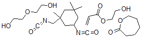 CAS#: 72162-39-1， 2-(2-Hydroxyethoxy)Ethanol, 2-Hydroxyethyl Prop-2-Enoate, 5-Isocyanato-1-(Isocyanatomethyl)-1,3,3-Trimethylcyclohexane, Oxepan-2-One