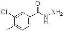 structure of CAS# 72198-84-6, 3-Chloro-4-methylbenzohydrazide;2-chloro-1-methylbenzene-4-carbohydrazide;3-Chloro-4-methylbenzhydrazide;3-chloro-4-methylbenzohydrazide