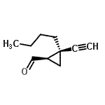 CAS#: 72206-28-1， (1R,2S)-2-Butyl-2-ethynylcyclopropanecarbaldehyde