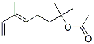 structure of CAS# 72214-23-4, 1,1,5-Trimethylhepta-4,6-Dienyl Acetate;2,6-Dimethylocta-5,7-Dien-2-Yl Acetate;1,1,5-Trimethylhepta-4,6-Dienyl Acetate;[(4E)-1,1,5-Trimethylhepta-4,6-Dienyl] Acetate