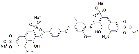 CAS#: 72245-59-1， Tetrasodium 5-Amino-3-[[4-[[4-[(8-Amino-1-Hydroxy-3,6-Disulphonato-2-Naphthyl)Azo]-5-Methoxy-O-Tolyl]Azo]Phenyl]Azo]-4-Hydroxynaphthalene-2,7-Disulphonate