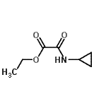 structure of CAS# 722486-66-0, Ethyl (cyclopropylamino)(oxo)acetate;ethyl (cyclopropylamino)(oxo)acetate;ethyl (cyclopropylcarbamoyl)formate;ethyl 2-(cyclopropylamino)-2-oxoacetate