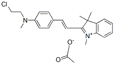 CAS#: 72252-45-0， 2-[2-[4-[(2-Chloroethyl)Methylamino]Phenyl]Vinyl]-1,3,3-Trimethyl-3H-Indolium Acetate