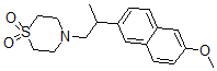 CAS#: 72278-57-0， 4-[2-(6-Methoxynaphthalen-2-Yl)Propyl]-1,4-Thiazinane 1,1-Dioxide