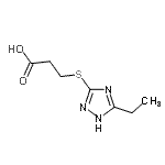 CAS#: 723249-75-0， 3-[(5-Ethyl-1H-1,2,4-triazol-3-yl)sulfanyl]propanoic acid