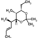 CAS#: 723337-18-6， (4S,5R,6R)-4-Ethyl-2,2,5-trimethyl-6-[(2R,3E)-3-penten-2-yl]-1,3-dioxane