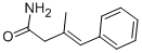 structure of CAS# 7236-47-7, 3-Benzal-N-Butyramide;(E)-3-Methyl-4-Phenyl-But-3-Enamide;3-Methyl-4-Phenyl-3-Butenamide