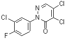 CAS#: 72396-65-7， 4,5-Dichloro-2-(3-chloro-4-fluorophenyl)-3(2H)-pyridazinone