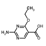 CAS#: 72411-91-7， 2-Amino-4-ethoxy-5-pyrimidinecarboxylic acid