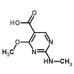 CAS#: 72418-39-4， 4-Methoxy-2-(methylamino)-5-pyrimidinecarboxylic acid