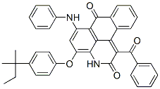 CAS 登录号：72453-58-8， 1-苯甲酰基-4-(4-(1,1-二甲基丙基)苯氧基)-6-(苯基氨基)-3H-二苯并(f,ij)异喹啉-2,7-二酮