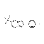 CAS#: 724742-90-9， 2-(4-Iodophenyl)-6-(trifluoromethyl)imidazo[1,2-a]pyridine