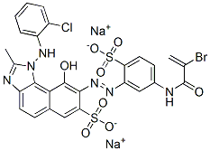 CAS#: 72496-91-4， Disodium (8Z)-8-[[5-(2-Bromoprop-2-Enoylamino)-2-Sulfonatophenyl]Hydrazinylidene]-1-[(2-Chlorophenyl)Amino]-2-Methyl-9-Oxobenzo[g]Benzimidazole-7-Sulfonate